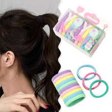 Load image into Gallery viewer, 10pcs/set Simple Mixed-color Hair Tie Soft Seamless Highly Elastic Durable Rubber Band Hair Rope Headwear Hair Accessories
