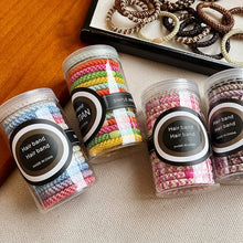 Load image into Gallery viewer, 15pcs/set Braided Highly Elastic Hair Tie Durable Multi-colored Thick High Ponytail Rubber Band Headwear Hair Accessories
