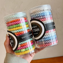 Load image into Gallery viewer, 15pcs/set Braided Highly Elastic Hair Tie Durable Multi-colored Thick High Ponytail Rubber Band Headwear Hair Accessories
