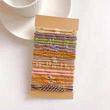 Load image into Gallery viewer, Multicolor Multistyle Hair Tie Set Simple Temperamental Highly Elastic Rubber Band Ponytail Hair Rope Headwear Hair Accessories
