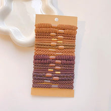 Load image into Gallery viewer, Multicolor Multistyle Hair Tie Set Simple Temperamental Highly Elastic Rubber Band Ponytail Hair Rope Headwear Hair Accessories
