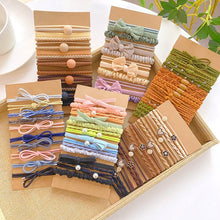 Load image into Gallery viewer, Multicolor Multistyle Hair Tie Set Simple Temperamental Highly Elastic Rubber Band Ponytail Hair Rope Headwear Hair Accessories
