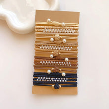 Load image into Gallery viewer, Multicolor Multistyle Hair Tie Set Simple Temperamental Highly Elastic Rubber Band Ponytail Hair Rope Headwear Hair Accessories
