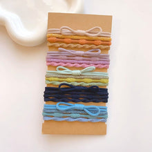 Load image into Gallery viewer, Multicolor Multistyle Hair Tie Set Simple Temperamental Highly Elastic Rubber Band Ponytail Hair Rope Headwear Hair Accessories
