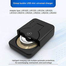 Load image into Gallery viewer, Portable Button Battery Charger For LIR1025 LIR1220 LIR1254 LIR1620 LIR1632 LIR2016 LIR2025 LIR2032 LIR2430 LIR2450
