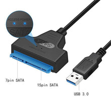 Load image into Gallery viewer, Hard Disk Adapter Cable 2.5 Inch USB Easy Drive Cable Hard Drive Easy Drive Line SATA22 Pin String Oral Line
