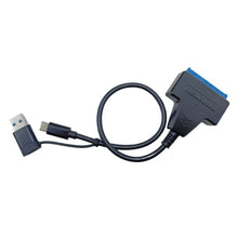Load image into Gallery viewer, Hard Disk Adapter Cable 2.5 Inch USB Easy Drive Cable Hard Drive Easy Drive Line SATA22 Pin String Oral Line
