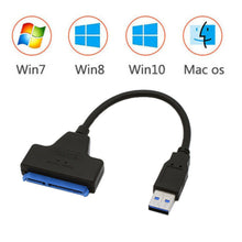 Load image into Gallery viewer, Hard Disk Adapter Cable 2.5 Inch USB Easy Drive Cable Hard Drive Easy Drive Line SATA22 Pin String Oral Line
