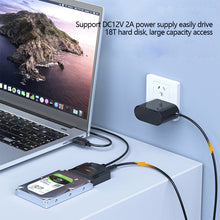 Load image into Gallery viewer, SATA to USB 3.0 Adapter Cable for 3.5/2.5 Inch SSD HDD SATA III Hard Drive Disk Converter Support UASP with 12V Power Adapter
