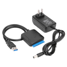 Load image into Gallery viewer, SATA to USB 3.0 Adapter Cable for 3.5/2.5 Inch SSD HDD SATA III Hard Drive Disk Converter Support UASP with 12V Power Adapter
