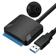 Load image into Gallery viewer, SATA to USB 3.0 Adapter Cable for 3.5/2.5 Inch SSD HDD SATA III Hard Drive Disk Converter Support UASP with 12V Power Adapter
