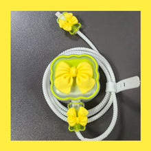 Load image into Gallery viewer, Charger Protector Cable Organiser For iPhone 15 14 11 13 18W 20W Charging Protection Cover Data Cable Management Cord Winder Kit
