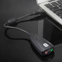 Load image into Gallery viewer, 5HV2 stereo 7.1 channel with cable sound card USB sound card Computer games dedicated external high-end sound card
