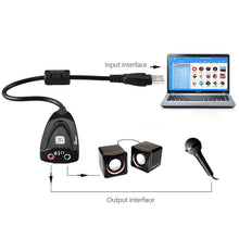 Load image into Gallery viewer, 5HV2 stereo 7.1 channel with cable sound card USB sound card Computer games dedicated external high-end sound card
