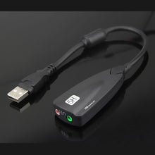 Load image into Gallery viewer, 5HV2 stereo 7.1 channel with cable sound card USB sound card Computer games dedicated external high-end sound card
