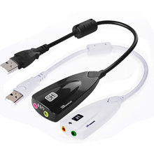 Load image into Gallery viewer, 5HV2 stereo 7.1 channel with cable sound card USB sound card Computer games dedicated external high-end sound card
