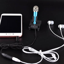 Load image into Gallery viewer, Portable 3.5mm Stereo Studio Mic KTV Karaoke Mini Microphone For Smart Phone Laptop PC Desktop Handheld Audio Microphone
