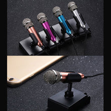 Load image into Gallery viewer, Portable 3.5mm Stereo Studio Mic KTV Karaoke Mini Microphone For Smart Phone Laptop PC Desktop Handheld Audio Microphone
