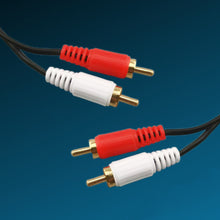 Load image into Gallery viewer, 3.5mm to 2 RCA audio Video cable Y Splitter cable for PC DVD Computer TV Recorder Speakers
