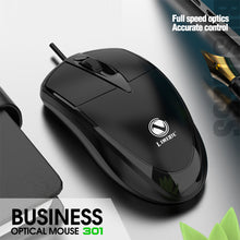 Load image into Gallery viewer, 301 Wired Mouse Office Gaming Desktop Computer Laptop Business Mouse USB Optical Mouse
