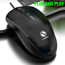 Load image into Gallery viewer, 301 Wired Mouse Office Gaming Desktop Computer Laptop Business Mouse USB Optical Mouse
