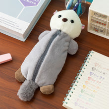 Load image into Gallery viewer, Cartoon Soft Pencil Pouch Pen Bag Makeup Pouch Plush Sea Otter Pencil Case Portable Pen Marker Holder School Supplies
