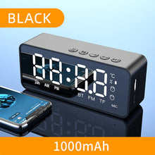 Load image into Gallery viewer, G50 Wireless Bluetooth Speaker with FM Mini Card Mirror Alarm Clock Audio Stall Receiving K Voice Prompt
