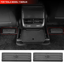 Load image into Gallery viewer, 2Pcs Car Under Seat Rear Air Vent Protect Cover Anti-block Backseat Outlet Grille Protection For Tesla Model Y 2024 Berlin Accessories
