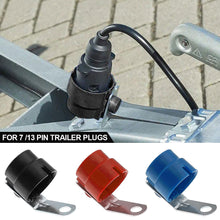 Load image into Gallery viewer, Trailer Connector 7 /13 Pin Trailer Plugs Adapter Fixed Bracket Round Parking Cover Trailer Plug Holder Plug Bracket Car Supplies
