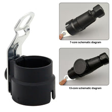 Load image into Gallery viewer, Trailer Connector 7 /13 Pin Trailer Plugs Adapter Fixed Bracket Round Parking Cover Trailer Plug Holder Plug Bracket Car Supplies
