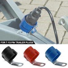 Load image into Gallery viewer, Trailer Connector 7 /13 Pin Trailer Plugs Adapter Fixed Bracket Round Parking Cover Trailer Plug Holder Plug Bracket Car Supplies
