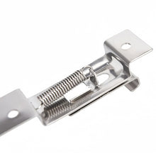 Load image into Gallery viewer, 2Pcs Stainless Steel Car Rectangular License Plate Spring Loaded Bracket Cars Frame Holder Clamps Trailer Number Plate Clips
