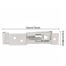 Load image into Gallery viewer, 2Pcs Stainless Steel Car Rectangular License Plate Spring Loaded Bracket Cars Frame Holder Clamps Trailer Number Plate Clips
