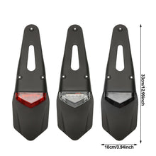 Load image into Gallery viewer, Universal Motorcycle Rear Fender License Plate Holder With LED Tail Light Brake Lamp For Enduro Motocross Dirt Bike Accessories
