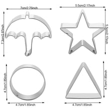 Load image into Gallery viewer, Stainless Steel Sugar Cookie Cutting Molds Baking DIY Cookie Molds Kitchenware Tools Clay Molds Cookies Game Tools Perfect Gift
