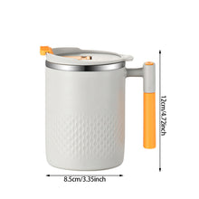 Load image into Gallery viewer, Portable Double-layer Anti-scalding Coffee Mug 304 Stainless Steel Water Cup with Handle and Cover Leak-proof Thermos Cups Mugs
