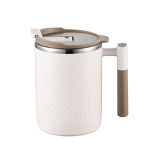 Load image into Gallery viewer, Portable Double-layer Anti-scalding Coffee Mug 304 Stainless Steel Water Cup with Handle and Cover Leak-proof Thermos Cups Mugs
