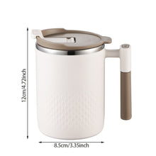 Load image into Gallery viewer, Portable Double-layer Anti-scalding Coffee Mug 304 Stainless Steel Water Cup with Handle and Cover Leak-proof Thermos Cups Mugs
