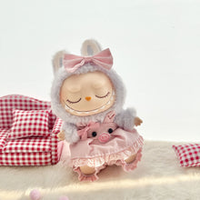 Load image into Gallery viewer, Miniature Pink Piggy Dress Set for 17cm Labubu Dolls Cute DIY Doll Clothes Fashion Accessories Lovely Outfit Gifts for Girls Friends
