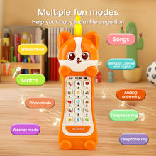 Load image into Gallery viewer, Baby Phone Toy Music Sound Telephone Sleeping Toys With Teether Simulation Phone Kids Infant Early Educational Toy Kids Gifts
