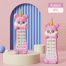 Load image into Gallery viewer, Baby Phone Toy Music Sound Telephone Sleeping Toys With Teether Simulation Phone Kids Infant Early Educational Toy Kids Gifts
