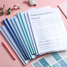 Load image into Gallery viewer, 10PCS/Set A4 Transparent Folder Thickened Plastic Folder File Waterproof Test Paper Storage Bag Office Document Classification Stationery
