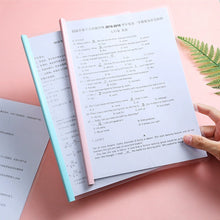 Load image into Gallery viewer, 10PCS/Set A4 Transparent Folder Thickened Plastic Folder File Waterproof Test Paper Storage Bag Office Document Classification Stationery
