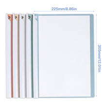 Load image into Gallery viewer, 5PCS/Set A4 Rotary Rod Folder Rod Clip Binder Transparent Inserts Sorting Of Documents Office School Supplies Stationery
