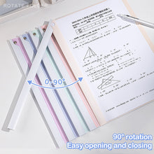 Load image into Gallery viewer, 5PCS/Set A4 Rotary Rod Folder Rod Clip Binder Transparent Inserts Sorting Of Documents Office School Supplies Stationery
