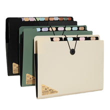 Load image into Gallery viewer, 8 Layers A4 File Folder Storage Test Paper Desktop Tool Organ Bag Office Business School Student Supplies Sorting Stationery
