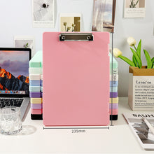 Load image into Gallery viewer, A4 Plastic File Box Folder Storage Multi-Purpose Desktop Test Paper Organizer Document Board Folder Storage Box Writing Board Office
