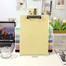 Load image into Gallery viewer, A4 Plastic File Box Folder Storage Multi-Purpose Desktop Test Paper Organizer Document Board Folder Storage Box Writing Board Office
