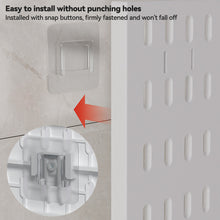 Load image into Gallery viewer, Punch-Free DIY Wall Hole Hang Pegboard Board Panels Storage Splicable Rack Wall Organizer Shelves For Kitchen Dormitory Room Home Decoration
