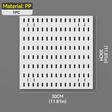 Load image into Gallery viewer, Punch-Free DIY Wall Hole Hang Pegboard Board Panels Storage Splicable Rack Wall Organizer Shelves For Kitchen Dormitory Room Home Decoration
